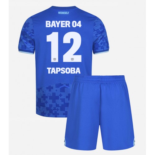 Bayer Leverkusen Edmond Tapsoba #12 Tredje trøje Børn 2025-26 Kortærmet (+ Korte bukser)